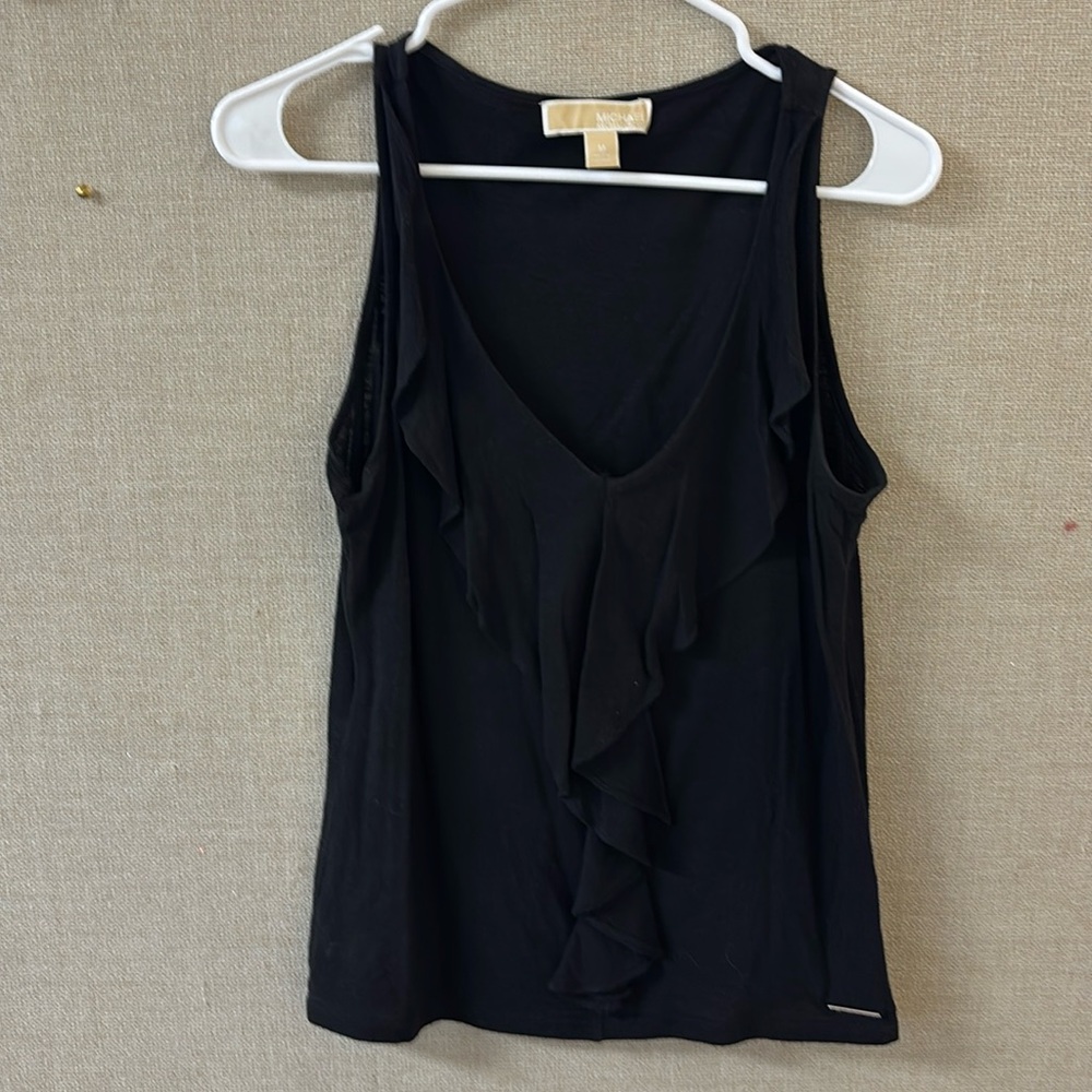 Michael Kors ruffled top sleeveless